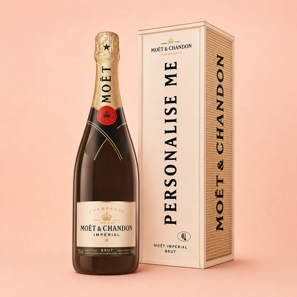 Moët & Chandon Personalised Brut champagne with luxury gift box
