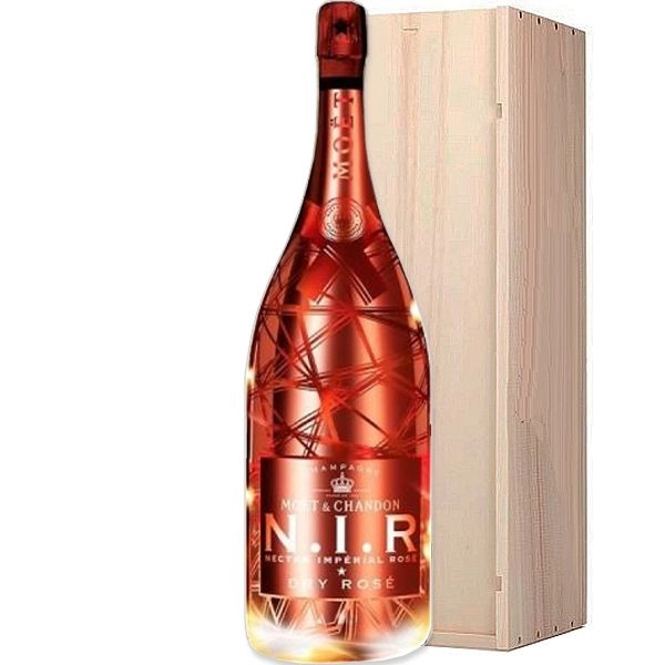 Moët & Chandon N.I.R. Dry Rosé Magnum 1,5 liter with LED-light for parties and events