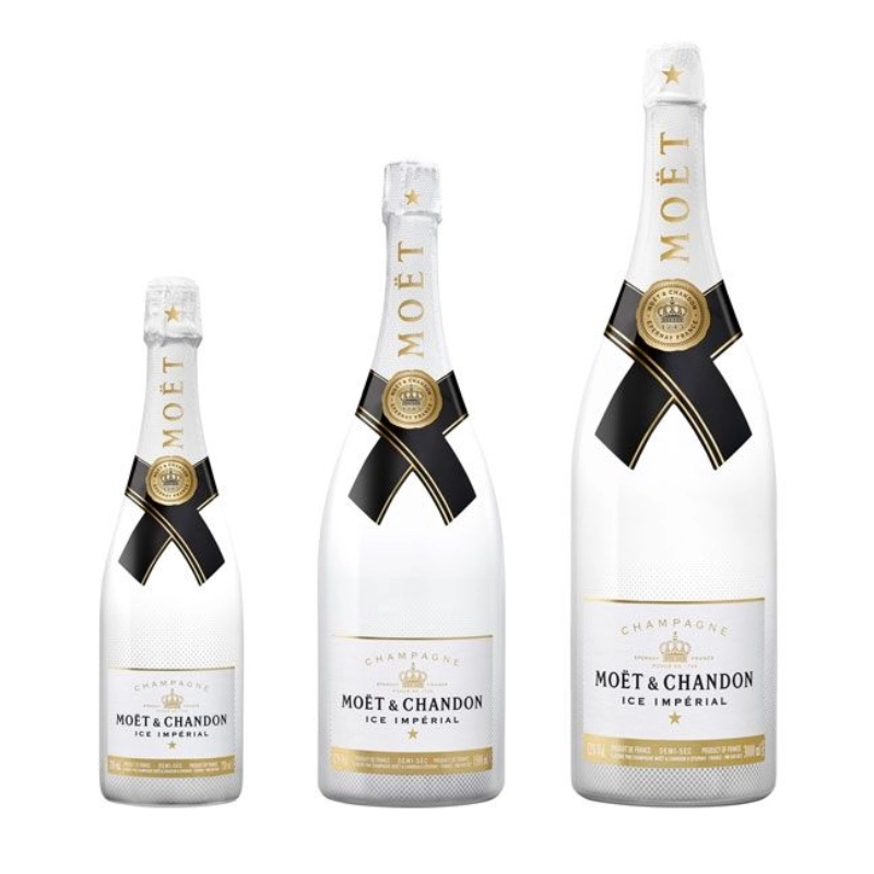 Three bottles Moët Chandon Ice Impérial