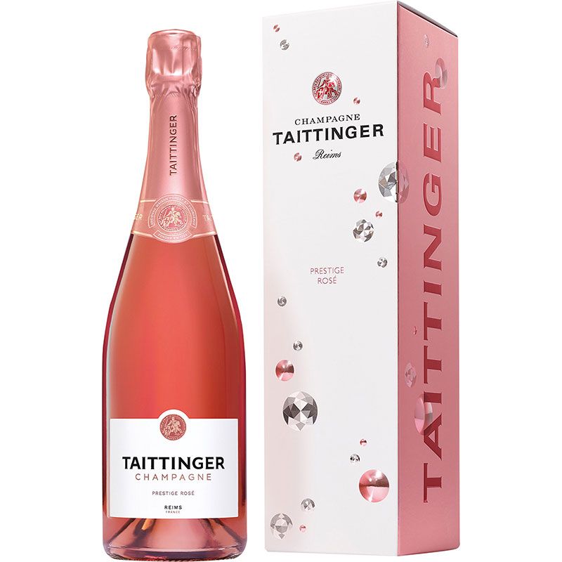 Taittinger Prestige Rosé 75CL in Diamonds Gift Box