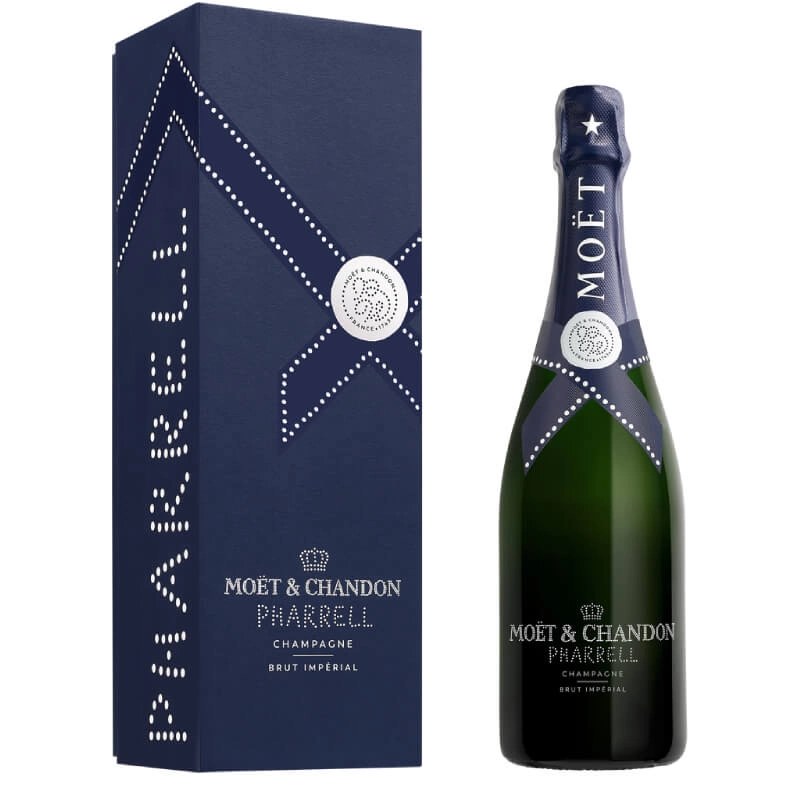 Moët & Chandon Pharrell Midnight Blue Limited Edition Brut Impérial champagne in gift pack